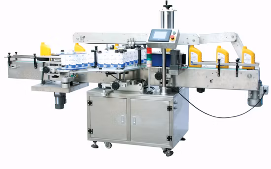CE Certificate Full Automatic High Speed Plastic Square Labeling Machine Engine Oil Bottle Labeller
