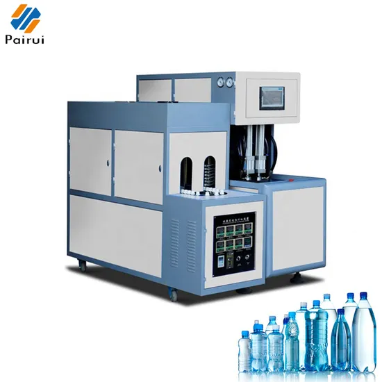 Semi Automatic 2 Cavity Blowing Machine Plastic Water Bottle Blowing Machine 